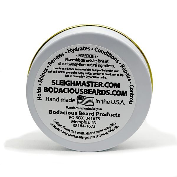 Sleighmaster Beard Balm - Christmas Pie Scent - Firm Hold - Image 3